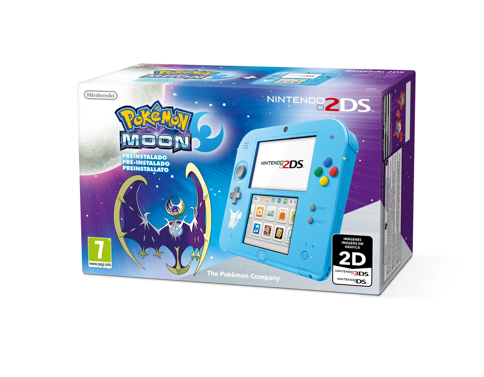 Nintendo 2DS + Pokémon Moon portable game console – slika 2