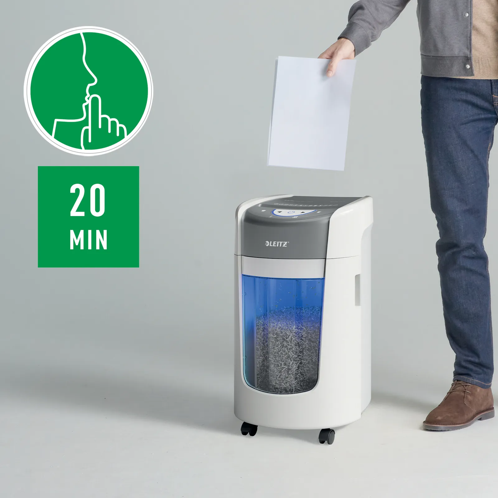 Leitz IQ OptiMax Home Office 225 paper shredder – slika 15