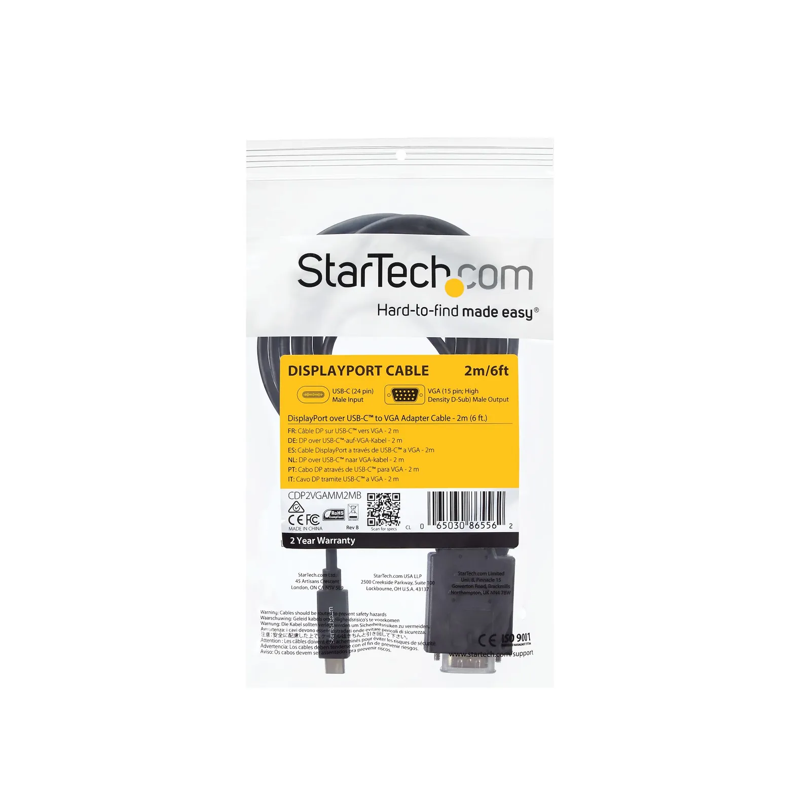 StarTech.com CDP2VGAMM2MB video cable adapter – slika 6