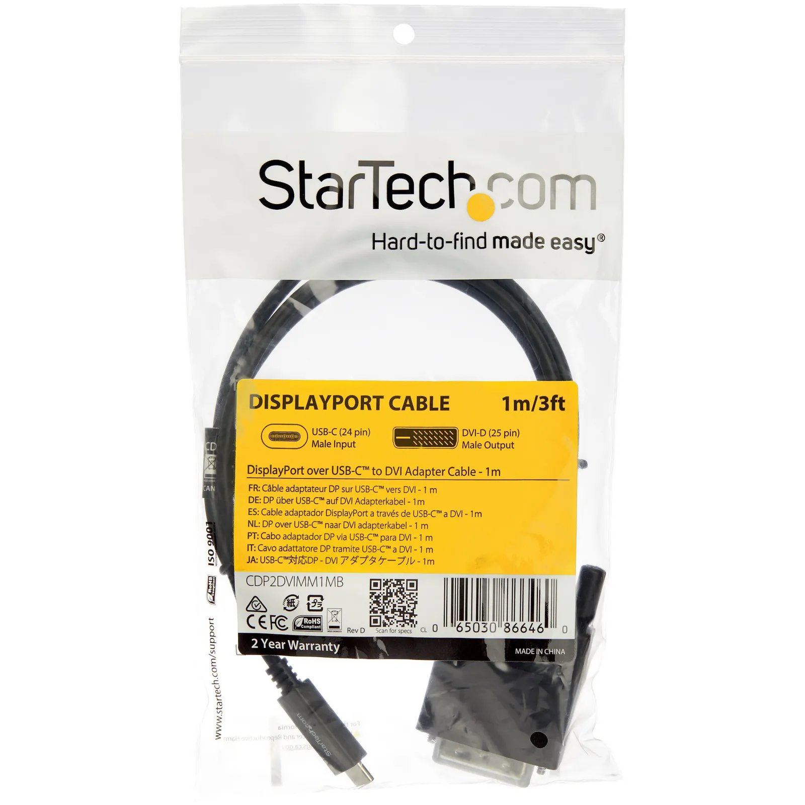 StarTech.com CDP2DVIMM1MB video cable adapter – slika 5