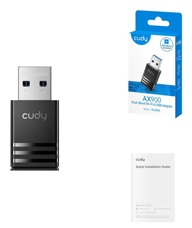 Cudy AX900 Dual-Band Wi-Fi 6 USB Adapter, WU900 1.0 – slika 4