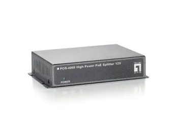 LevelOne 12V DC High Power PoE Splitter