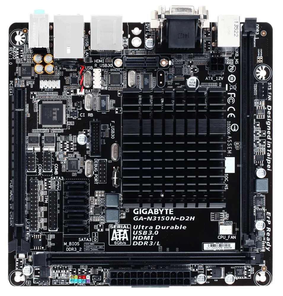 GIGABYTE GA-N3150N-D2H motherboard