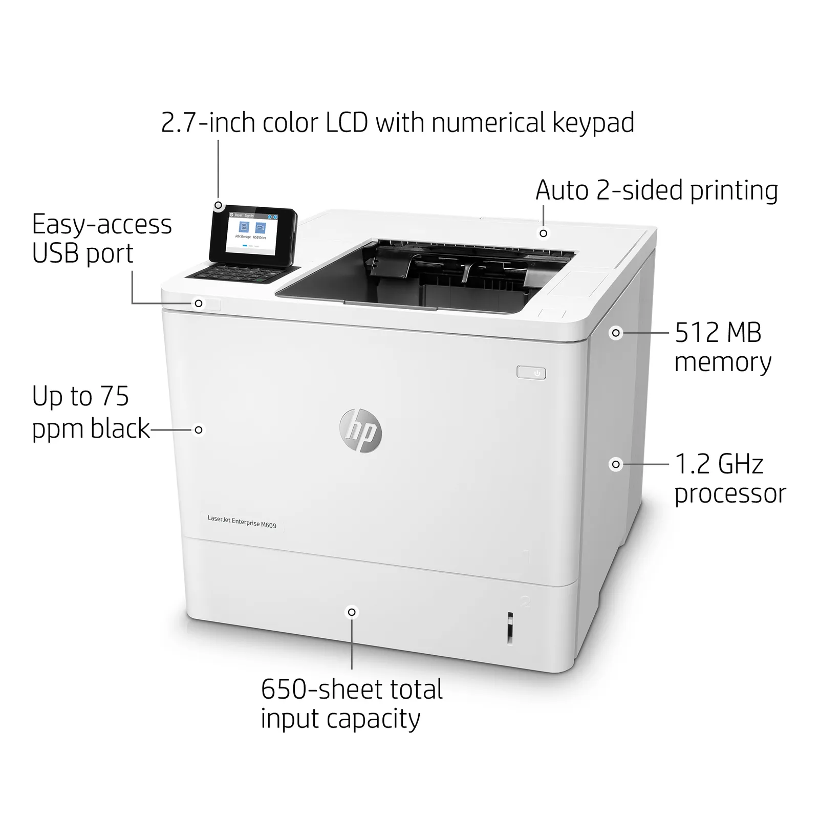 HP LaserJet Enterprise M609dn – slika 7