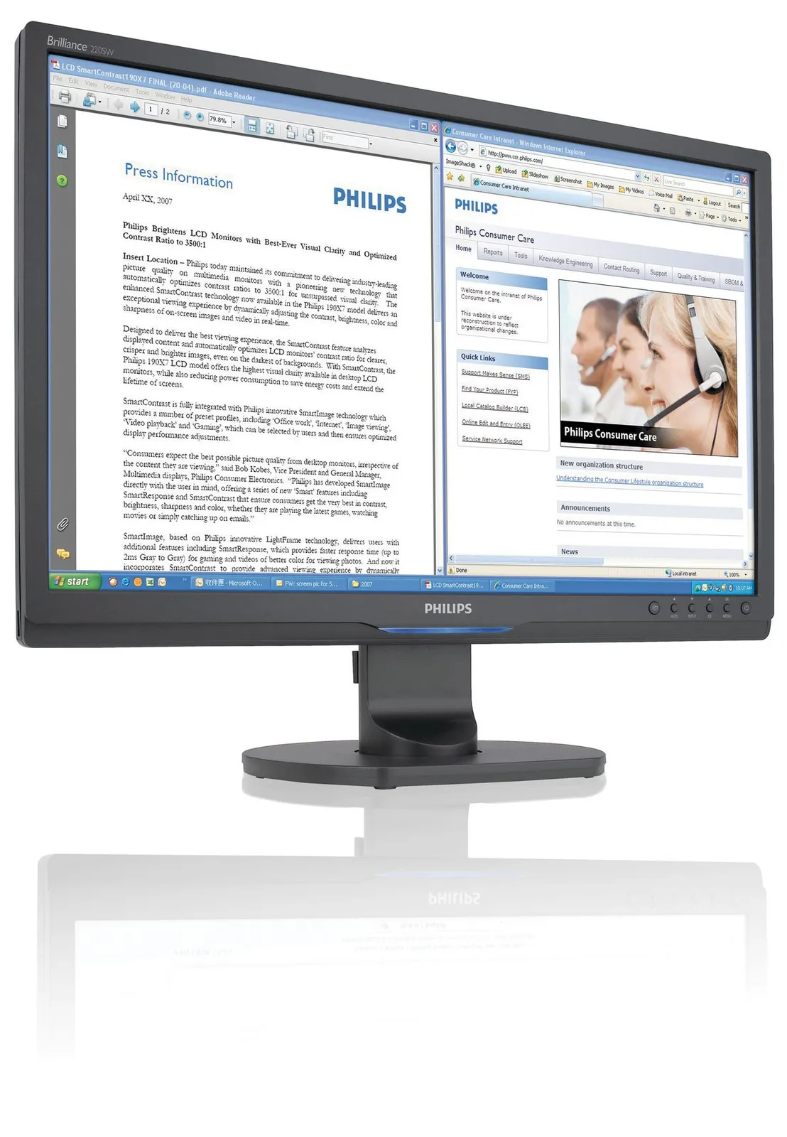 Philips Brilliance 220SW9FB/69 computer monitor