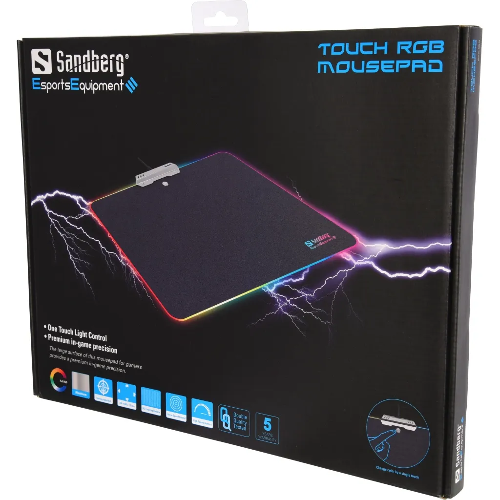 Sandberg Touch RGB Mousepad Aluminium – slika 2