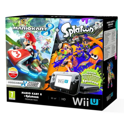 Nintendo Wii U: Premium Mario Kart 8 + Splatoon