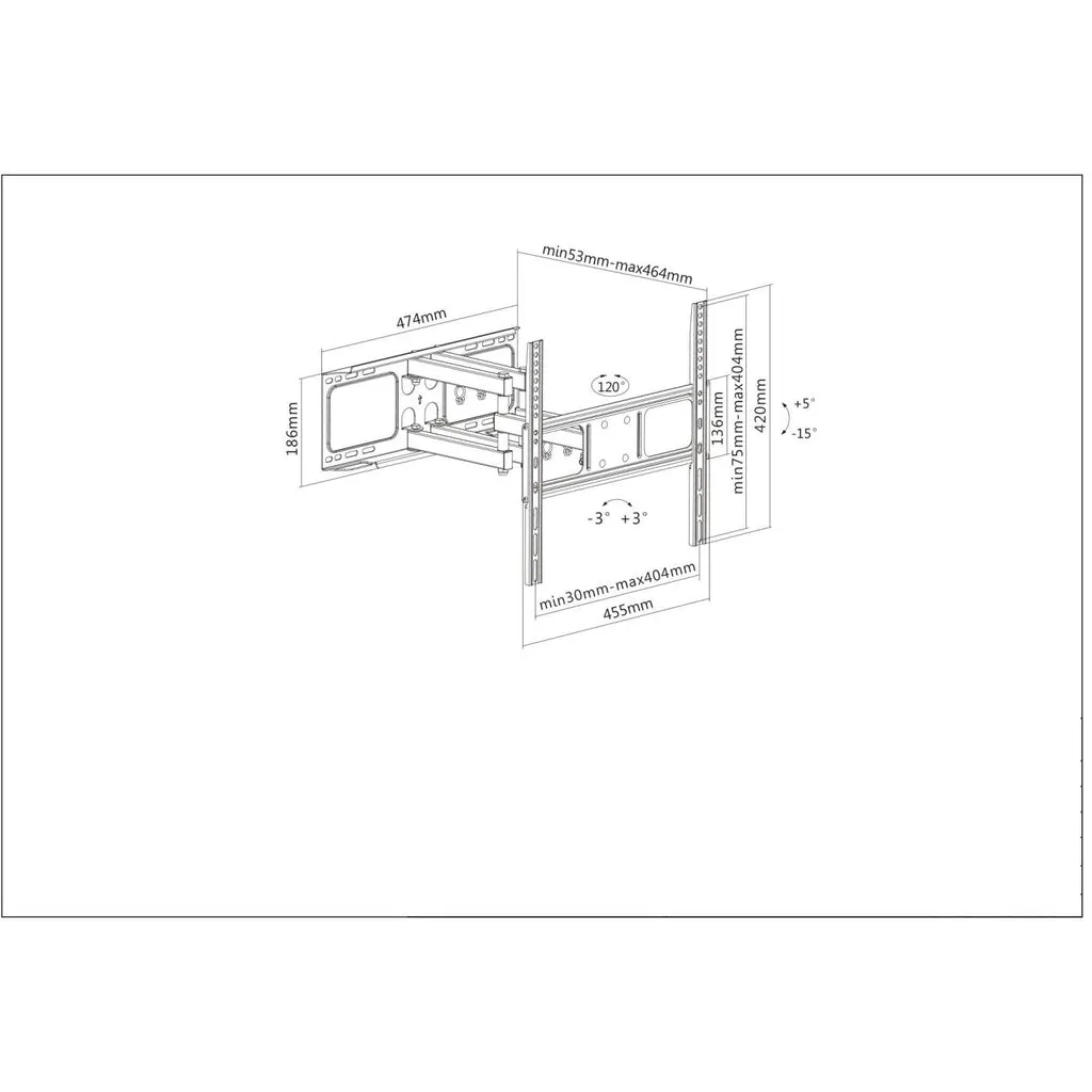 Manhattan 461344 monitor mount / stand – slika 5