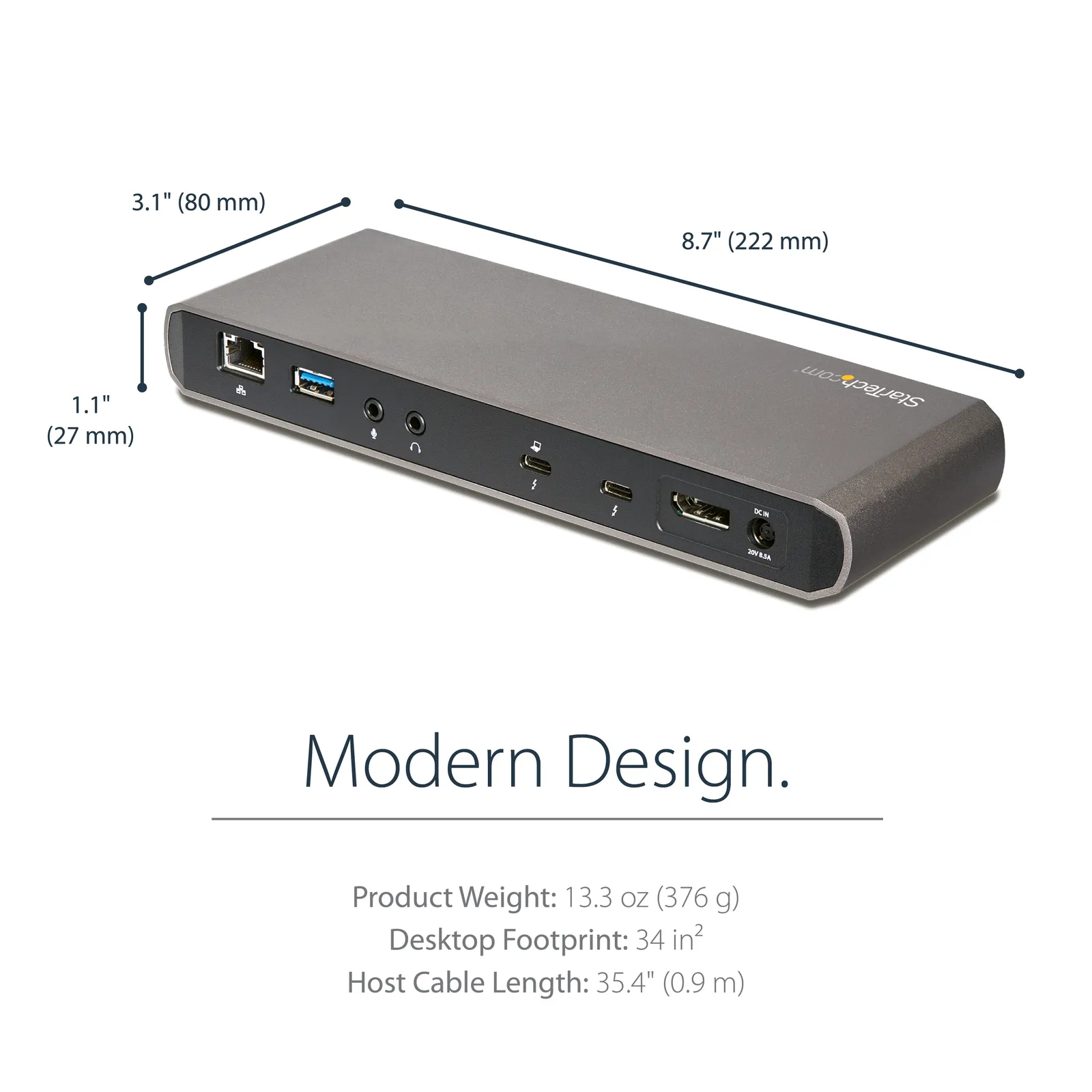 StarTech.com TB3DK2DPPD laptop dock/port replicator – slika 9