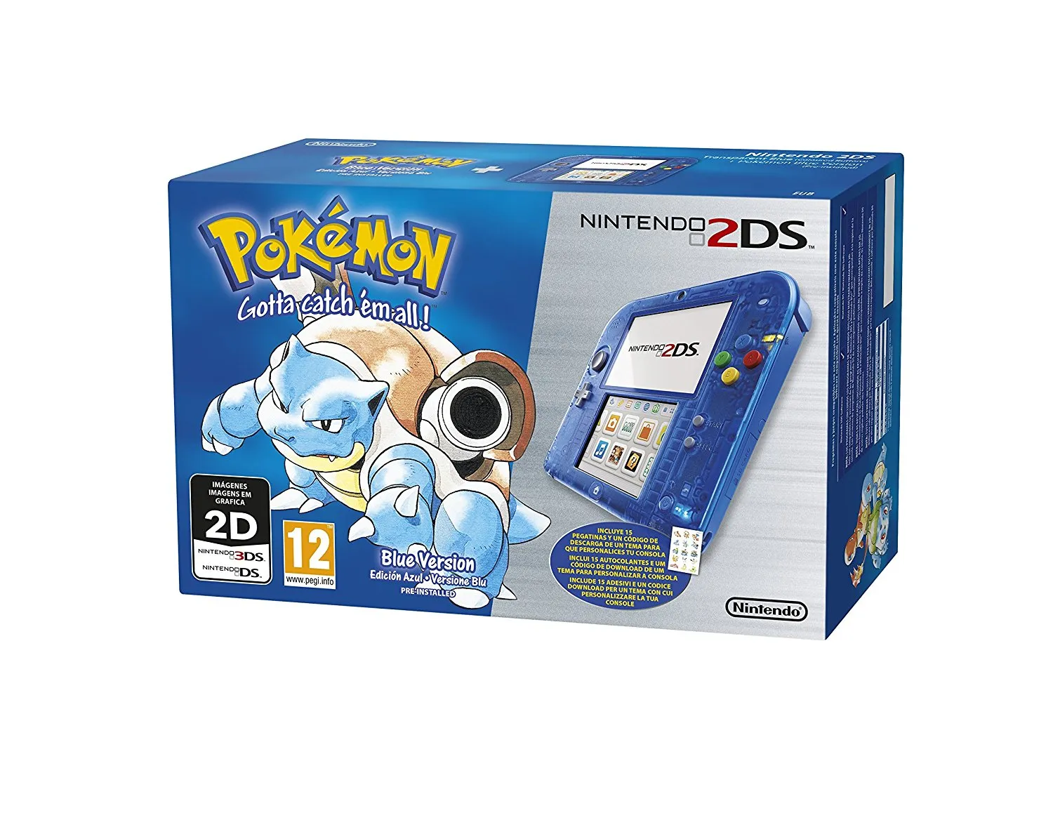 Nintendo 2DS, Blu + Pokèmon - Bundle Limited