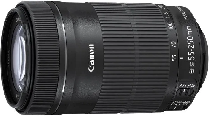 Canon EF-S 55-250mm f/4.0-5.6 IS STM + ET-63 + Lens Cloth