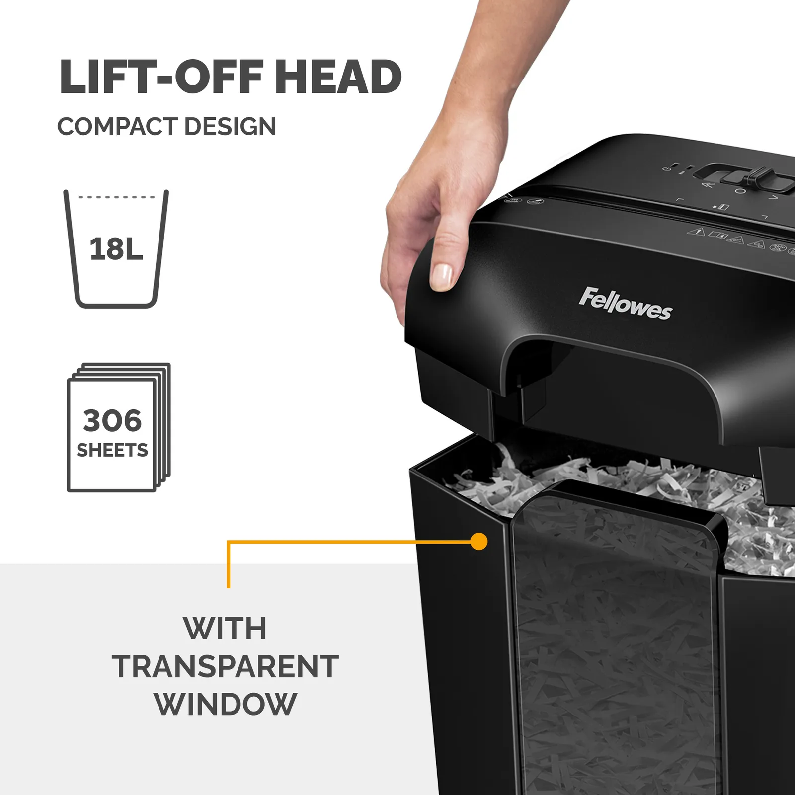 Fellowes LX Series Powershred LX70 Cross Cut Shredder 4403401 paper shredder – slika 6