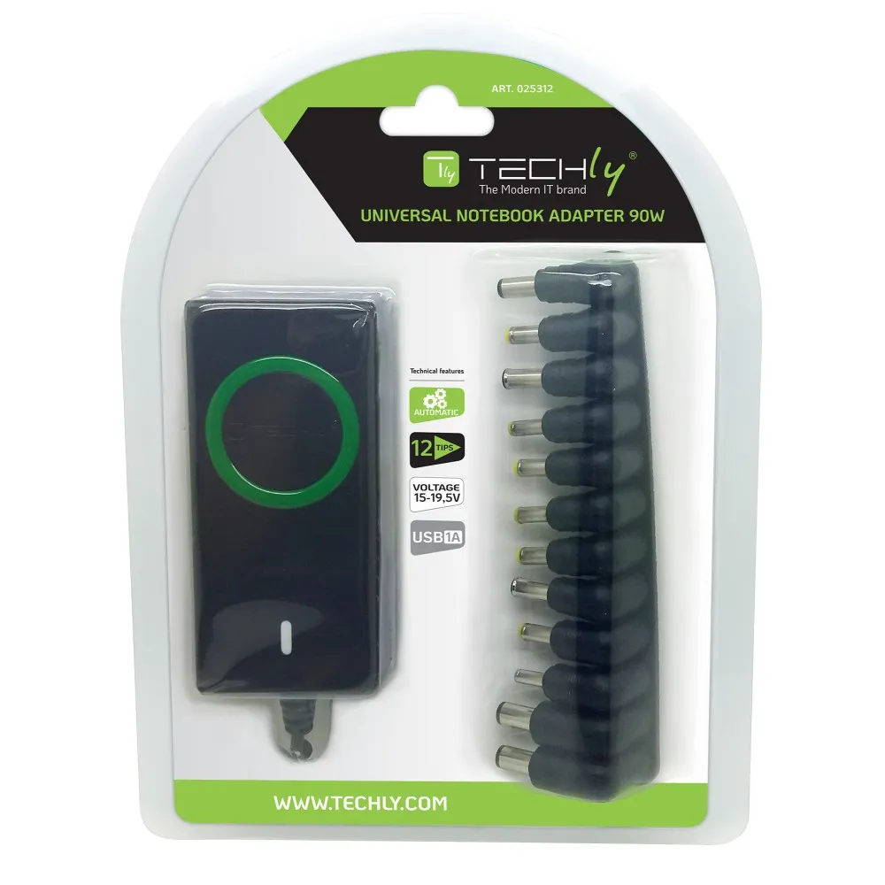 Techly IPW-NTS90WTY power adapter/inverter – slika 2