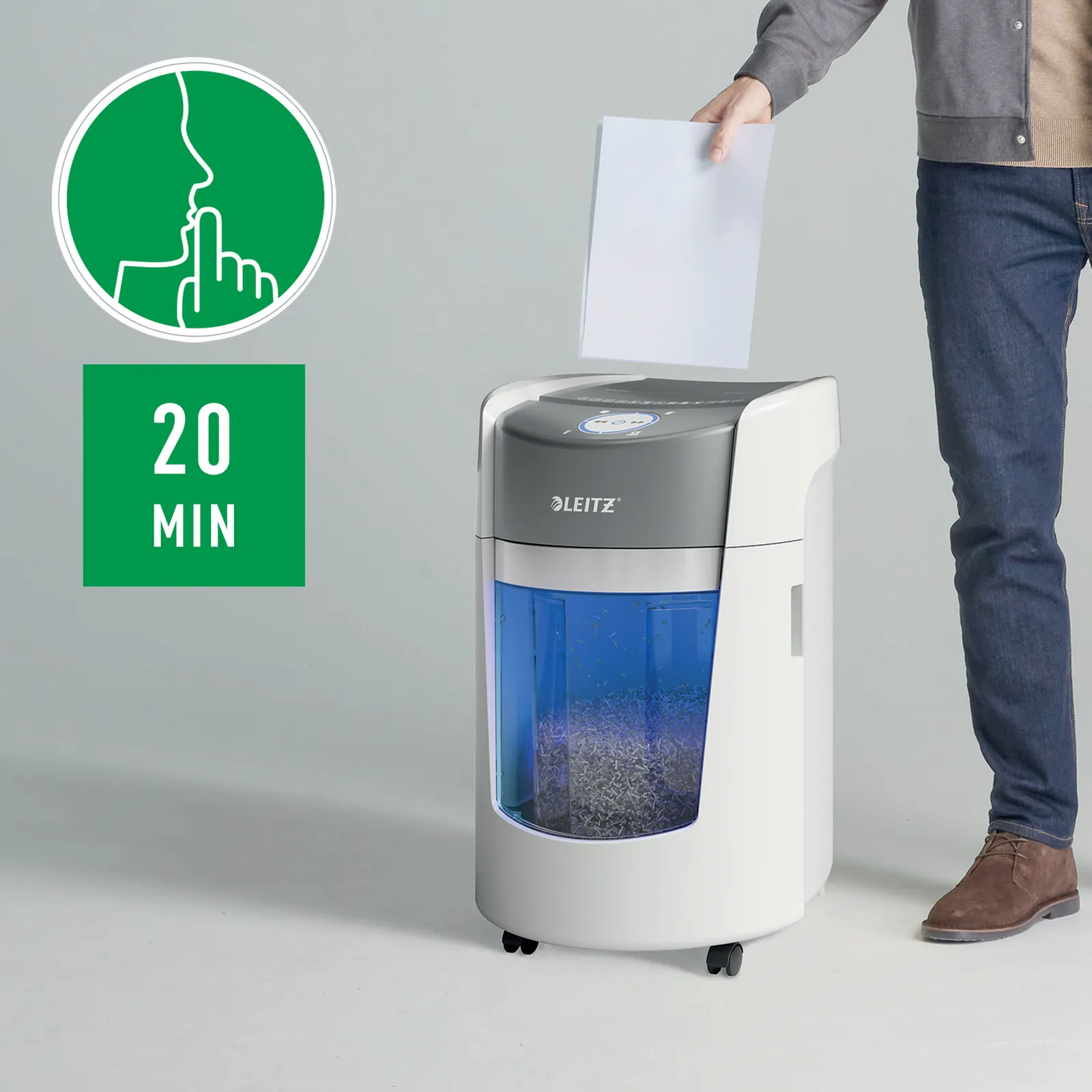 Leitz IQ OptiMax Small Office 350 paper shredder – slika 10
