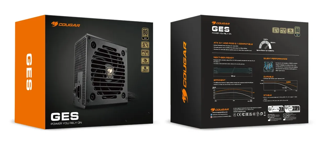 COUGAR GES 850 power supply unit – slika 9