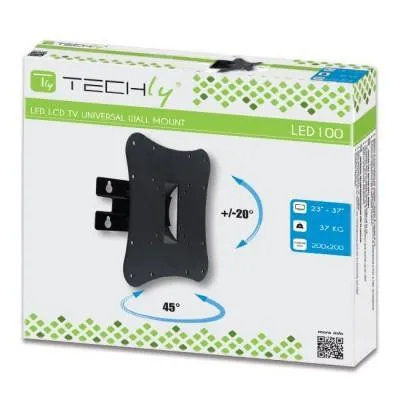 Techly Wall Bracket for 23-37" TV LED LCD 1 joint Black ICA-LCD 2800B – slika 2