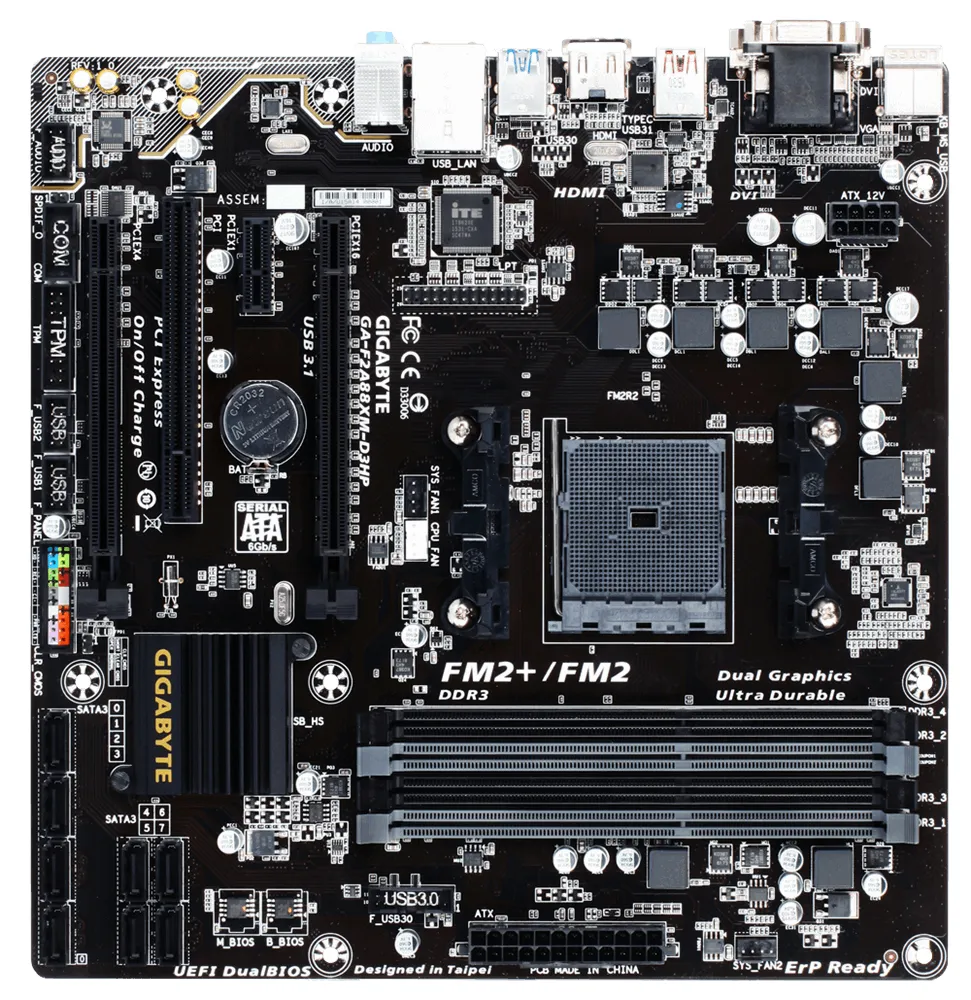 GIGABYTE GA-F2A88XM-D3HP motherboard – slika 2