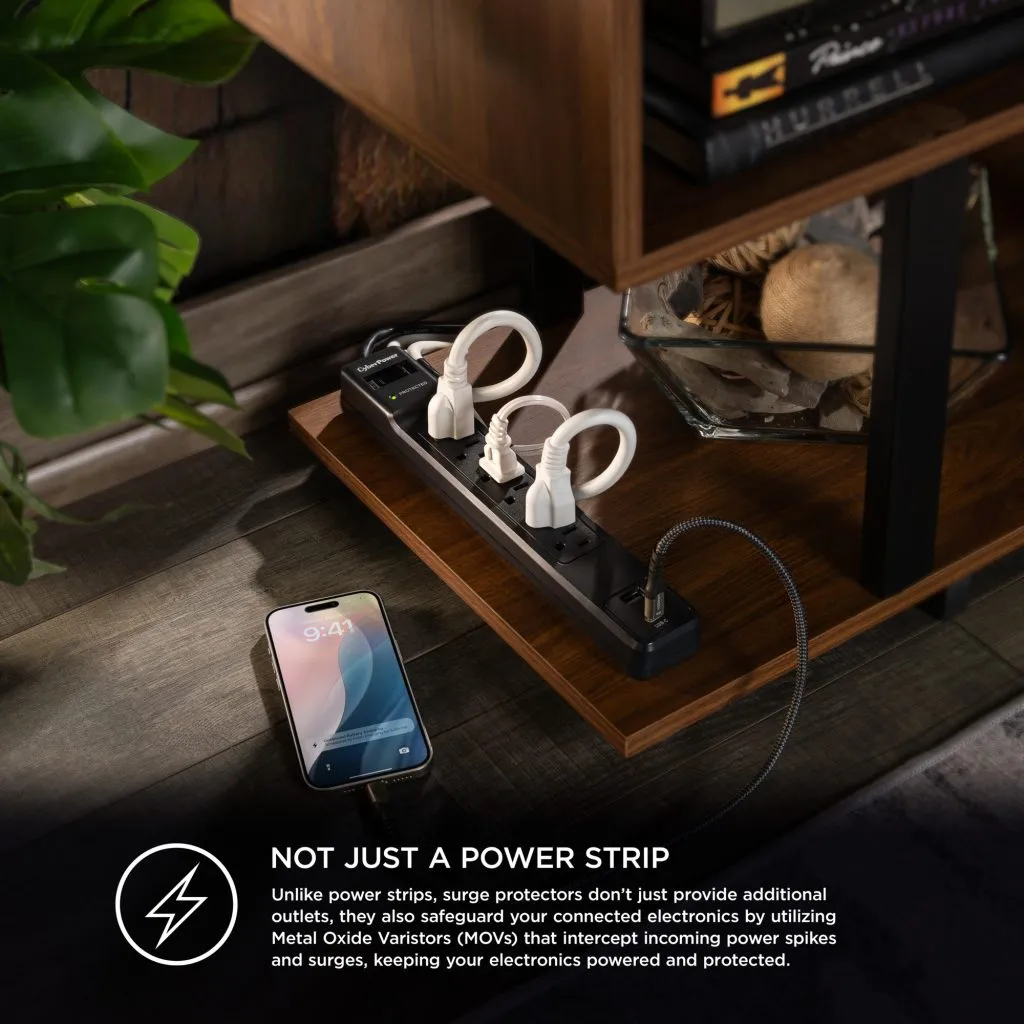 CyberPower CSP604UC surge protector – slika 9