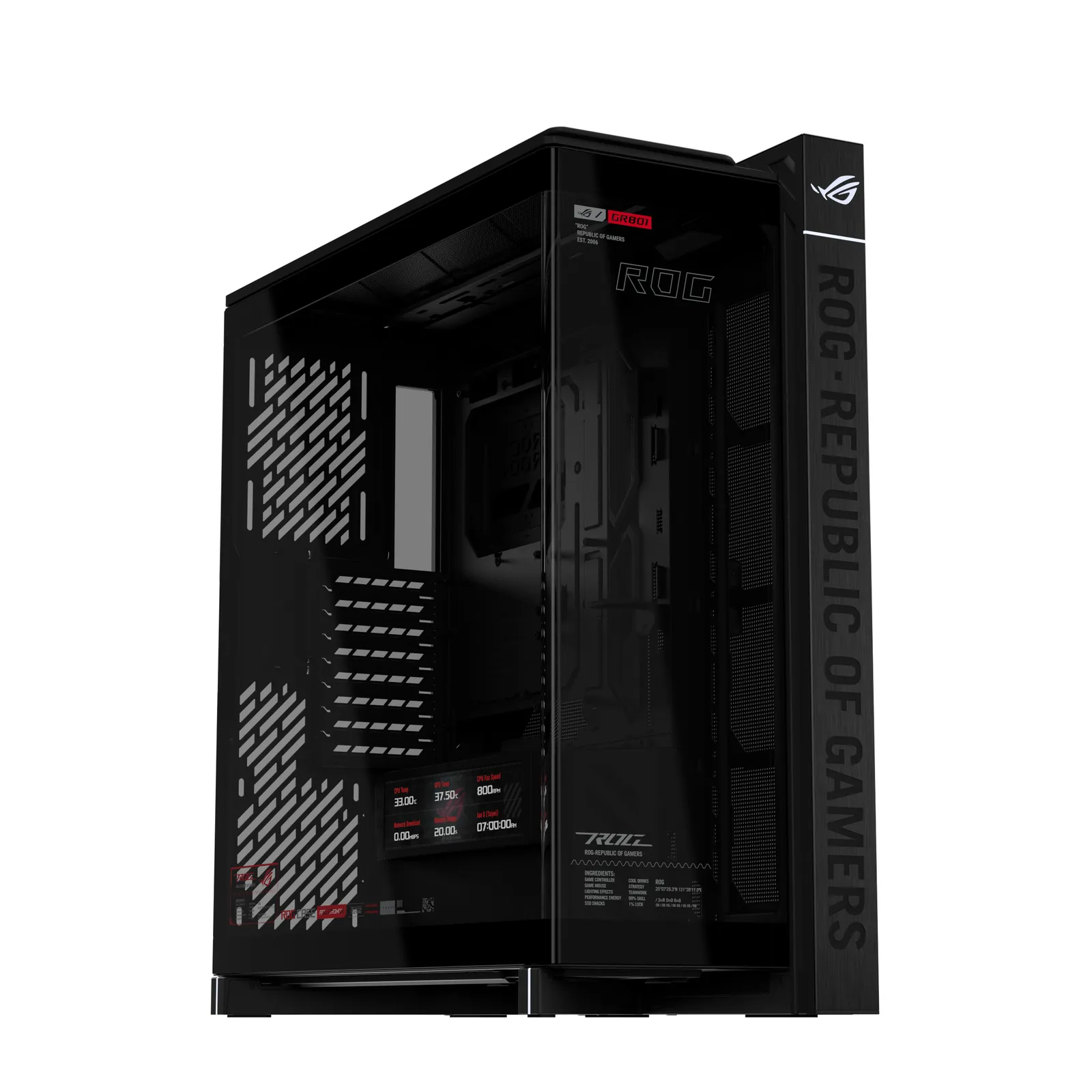 ASUS ROG CRONOX GR801 CURVE TG SCREEN BLACK
