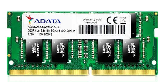 ADATA 8GB DDR4 SO-DIMM 2133MHZ 204 pin memory module