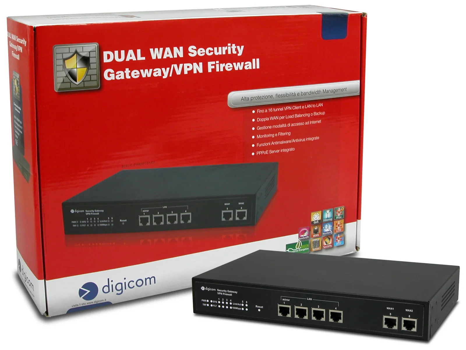 Digicom FW42IP16-U01 hardware firewall – slika 3