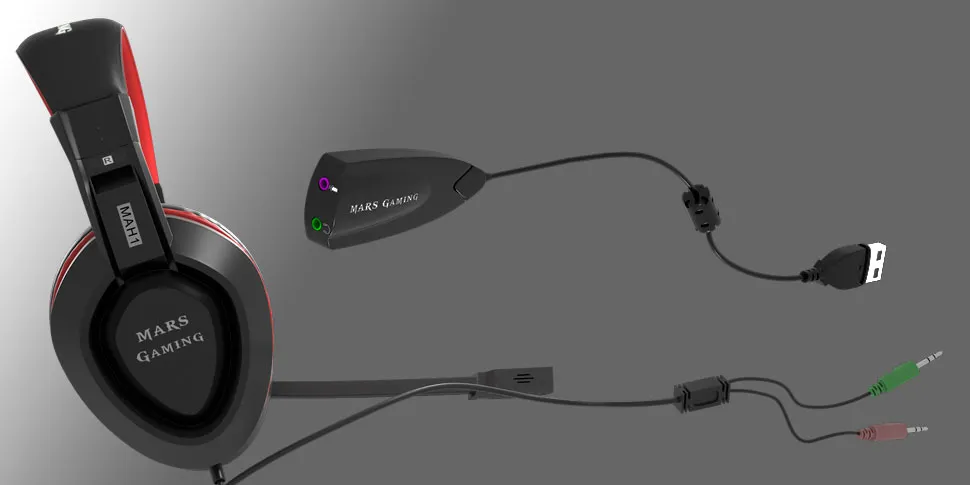 Mars Gaming MAH1 headphones/headset – slika 2