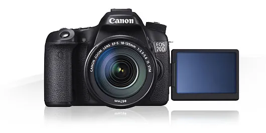 Canon EOS 70D + EF-S 18-55mm f/3.5-5.6 IS STM + EF-S 55-250mm f/4-5.6 IS STM Kit