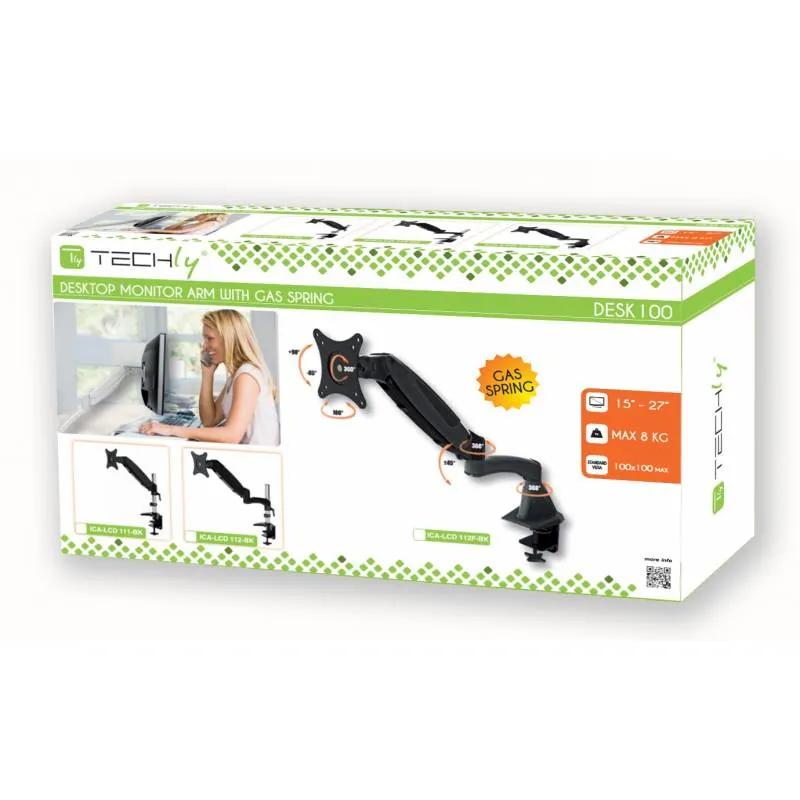 Techly ICA-LCD 112-BK monitor mount / stand