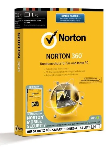 Norton 360 2014 Win 1User + Mobile Security 3.0