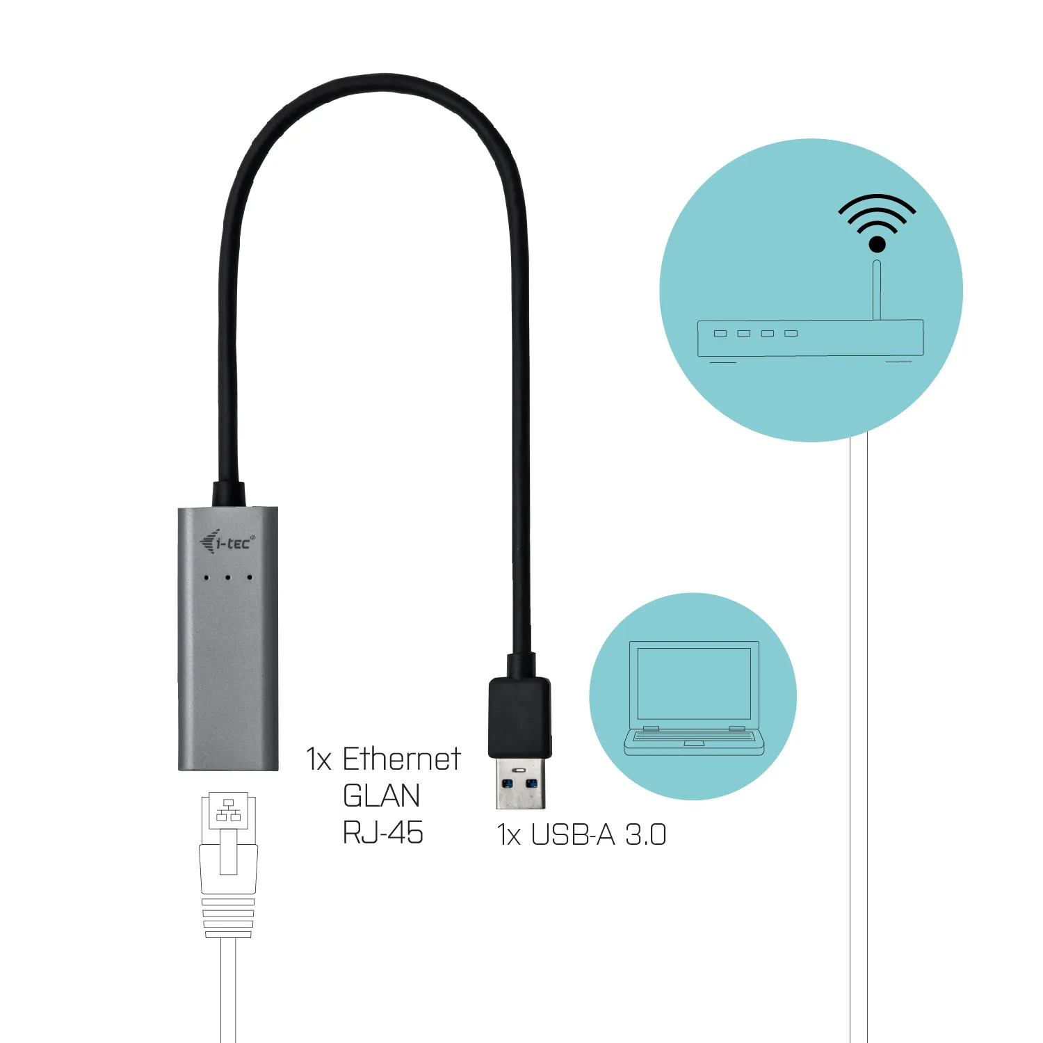 i-tec Metal U3METALGLAN network card – slika 4