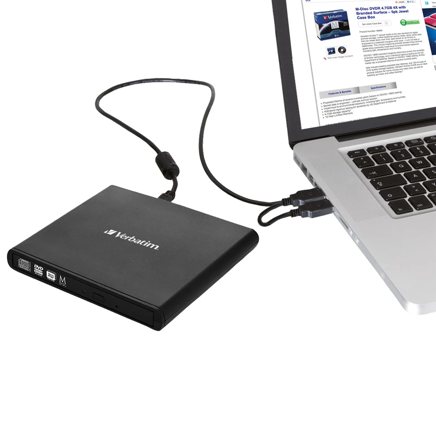 Verbatim Slimline CD/DVD optical disc drive – slika 3