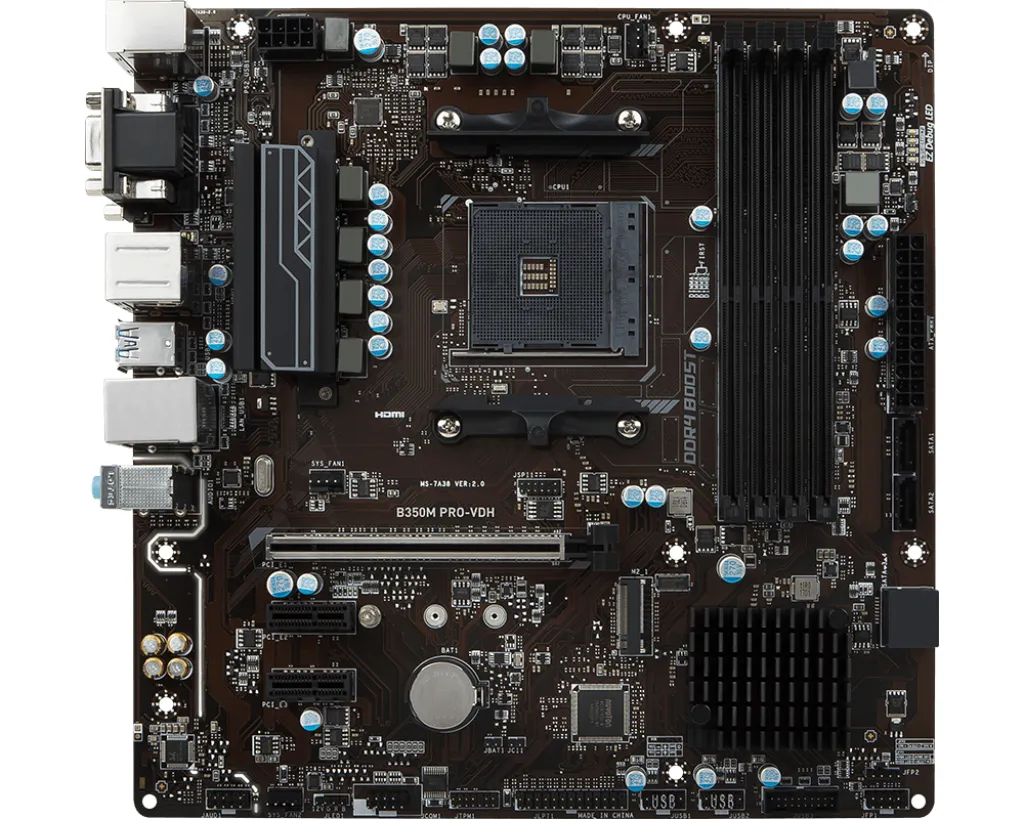 MSI B350M PRO-VDH motherboard – slika 2