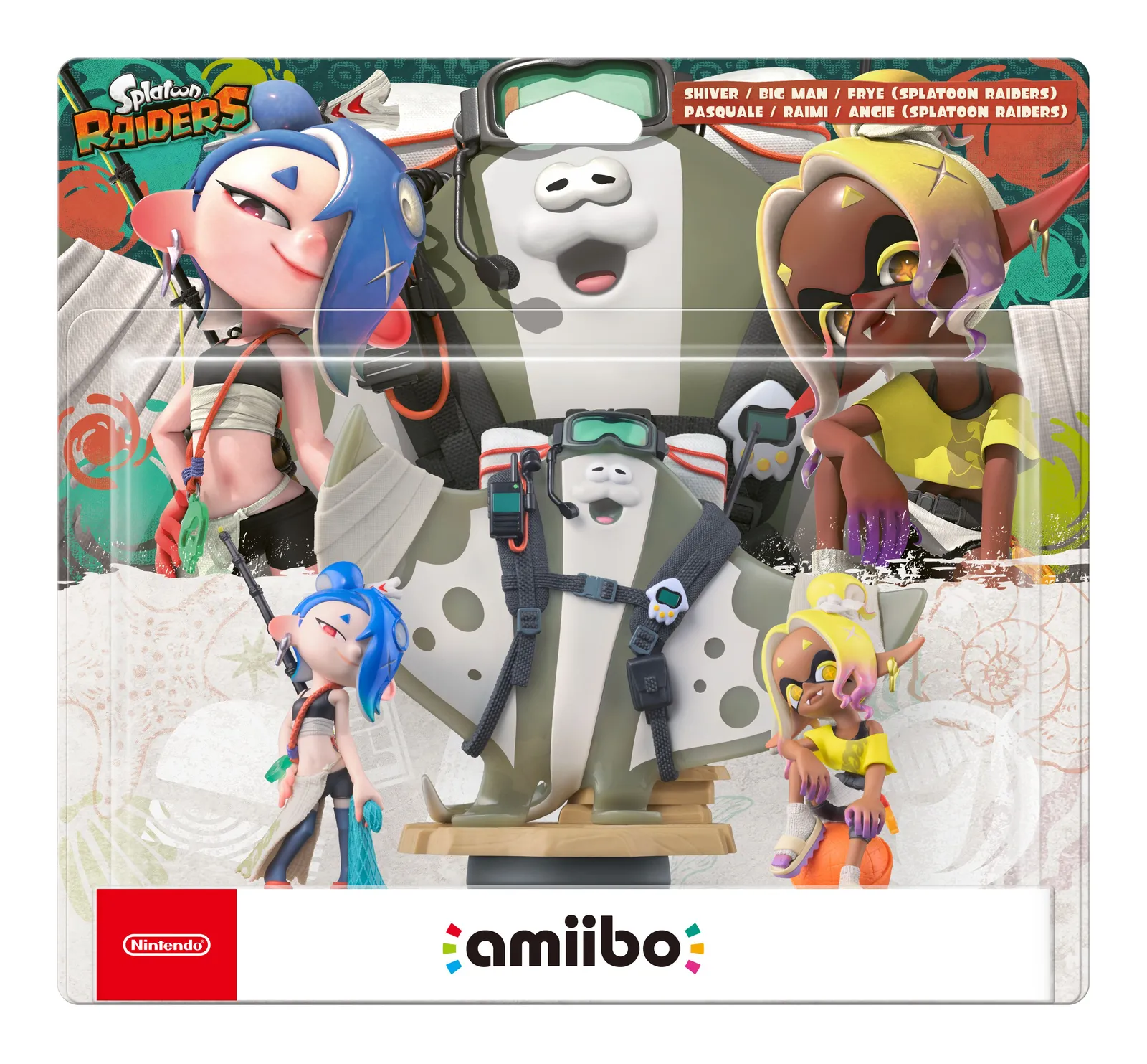 Nintendo Amiibo Shiver, Big Man, Frye (Splatoon Raiders)