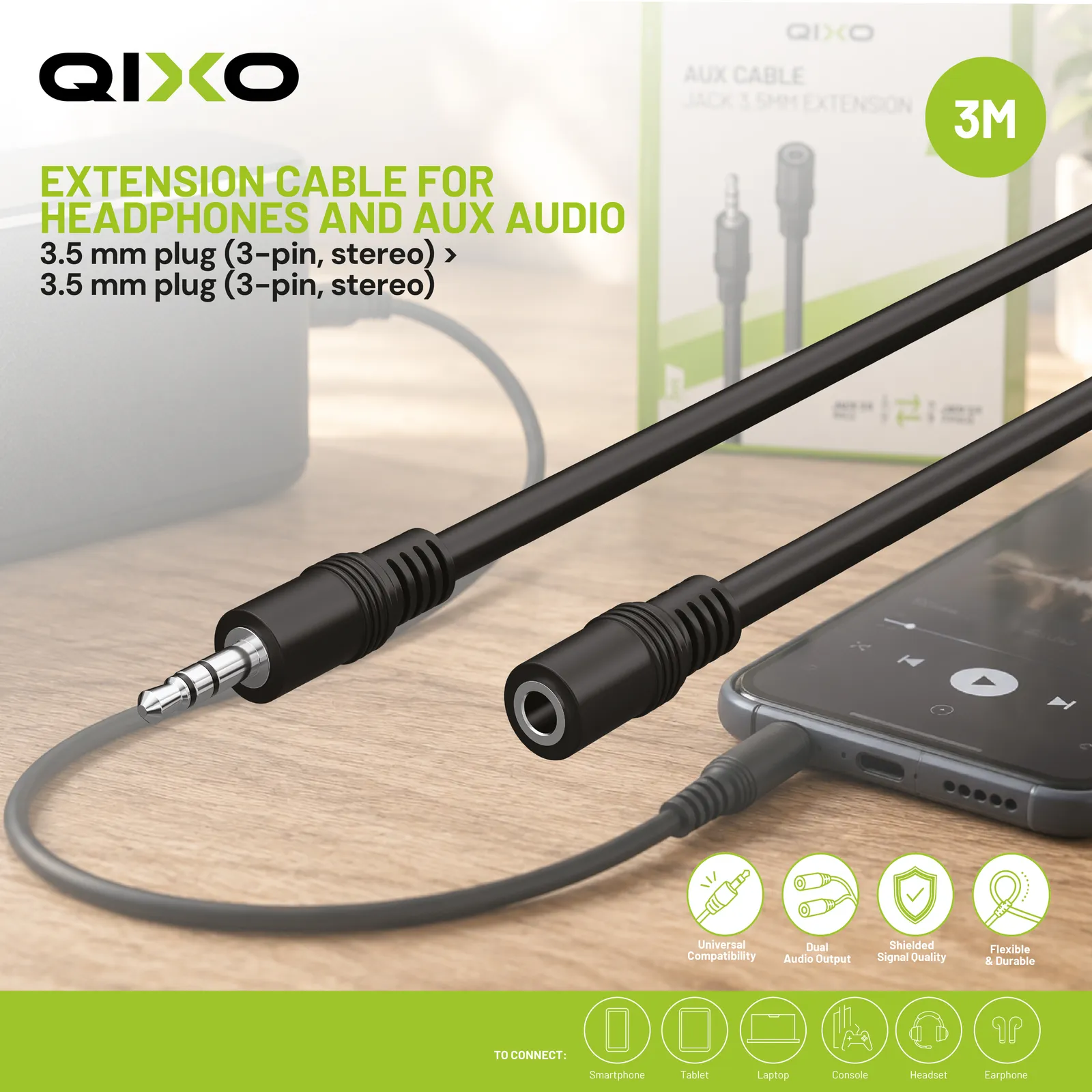 Qixo QXJACK35MF3MK audio cable – slika 4