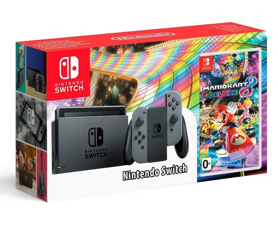 Nintendo Switch + Mario Kart 8 portable game console