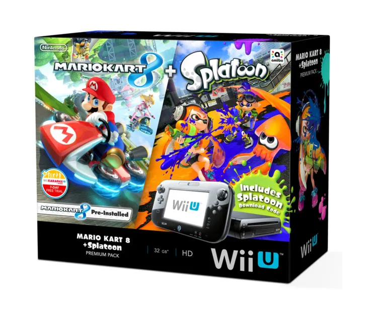 Nintendo Mario Kart 8 + Splatoon Wii U Premium Pack