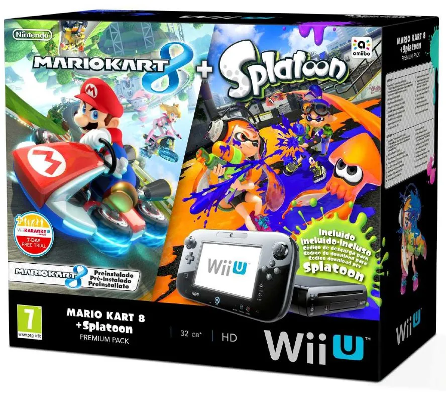 Nintendo Wii U Premium Pack: Mario Kart 8 + Splatoon