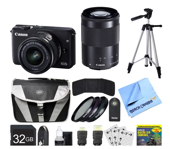 Canon EOS M10 + EF-M 15-45mm f/3.5-6.3 IS STM + EF-M 55-200mm f/4.5-6.3 IS STM + 32GB Bundle – slika 5
