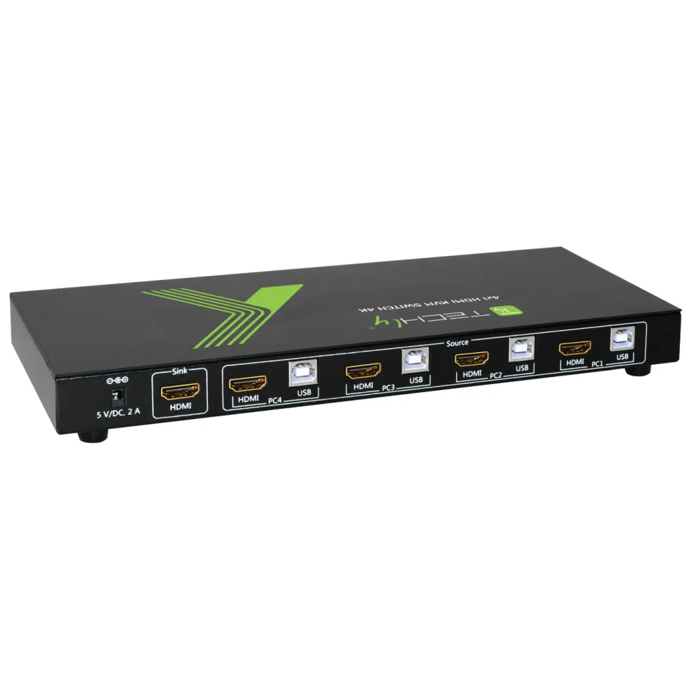 Techly 4x1 USB HDMI 4Kx2K IDATA KVM-HDMI4U KVM switch – slika 3