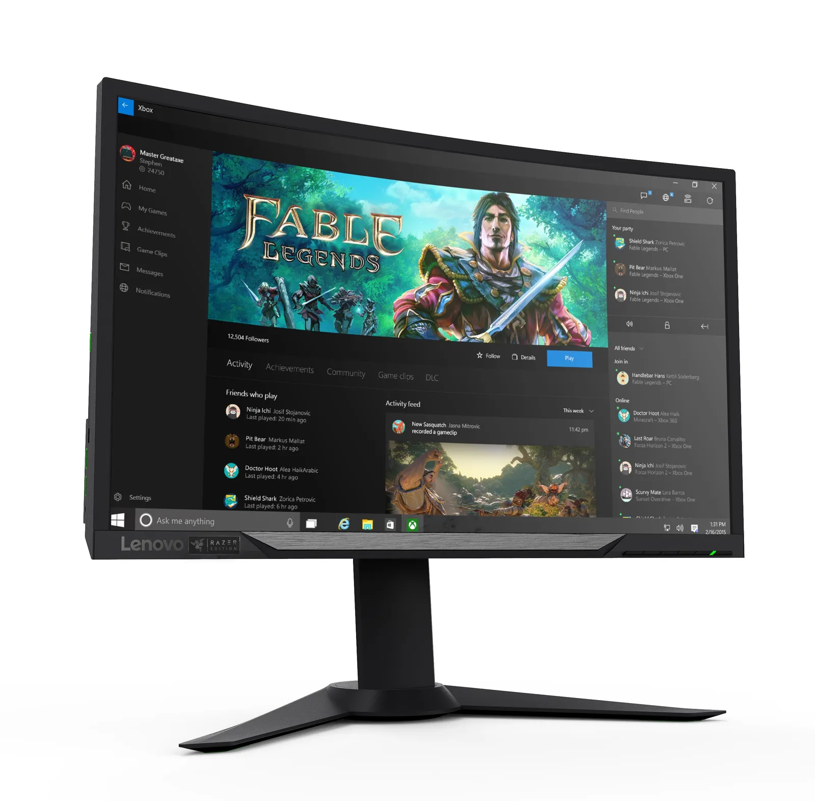 Lenovo Y27g RE computer monitor – slika 4