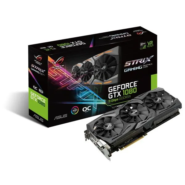 ASUS ROG-STRIX-GTX1080-O8G-11GBPS graphics card