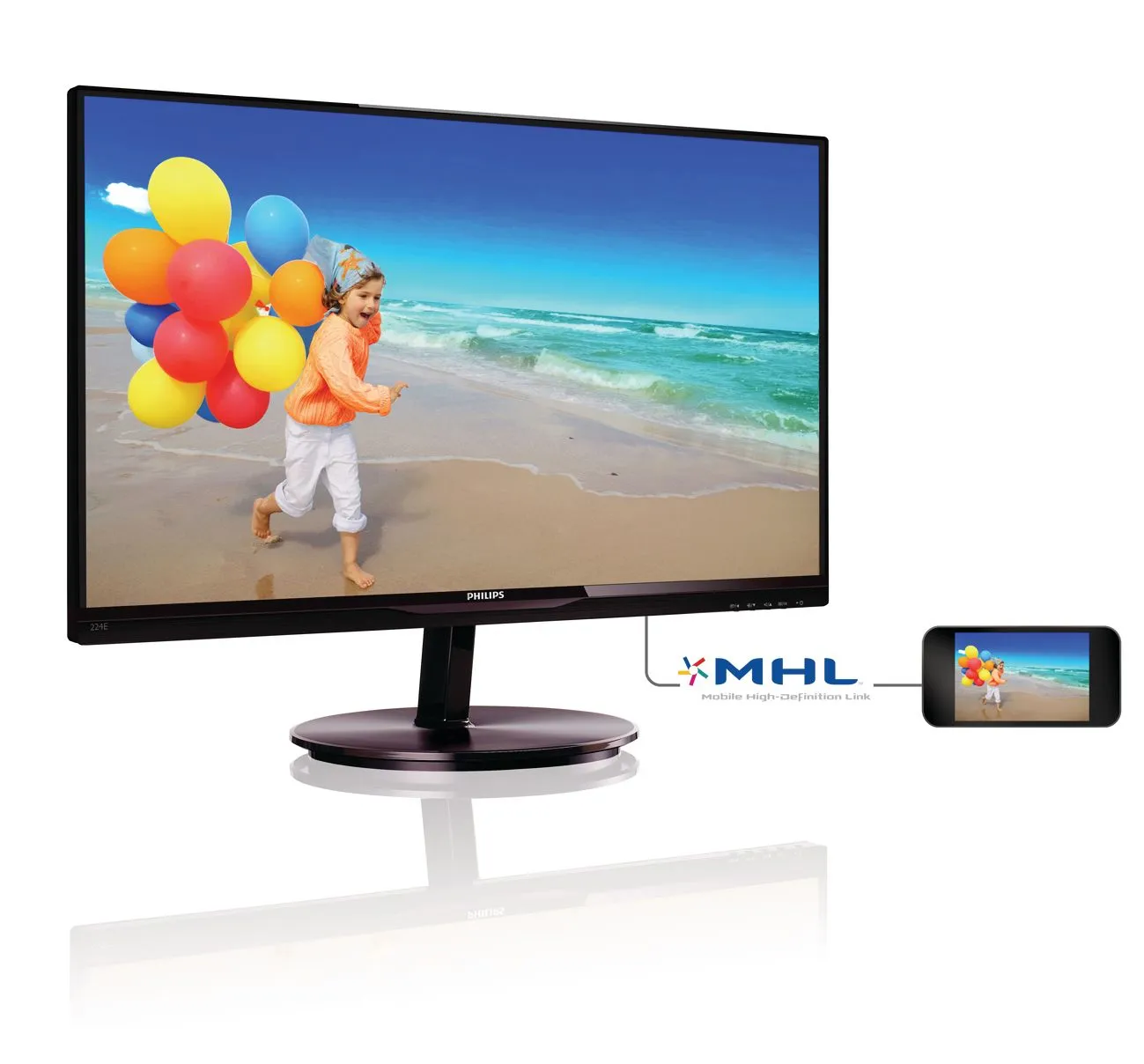 Philips 224E5QHAB/96 computer monitor