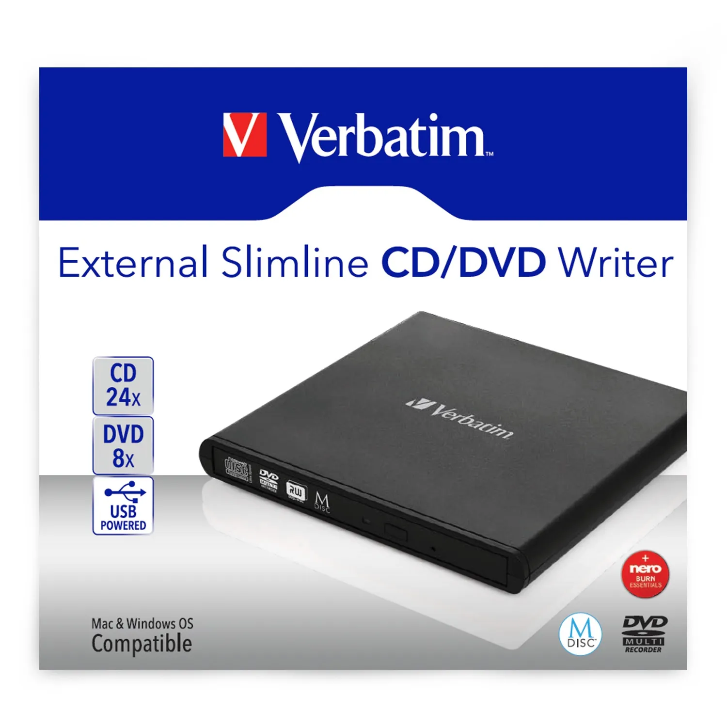 Verbatim Slimline CD/DVD optical disc drive – slika 4