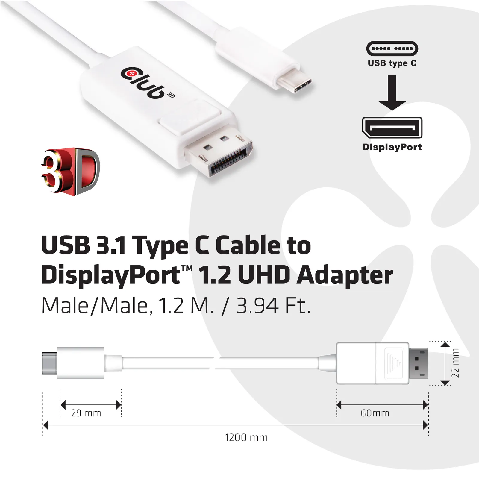 CLUB3D CAC-1517 video cable adapter – slika 4