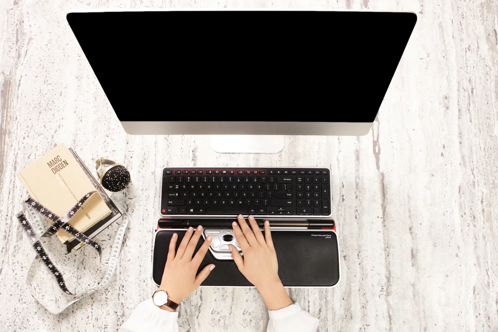 Contour Design RollerMouse Red Plus + Balance Wireless keyboard – slika 6