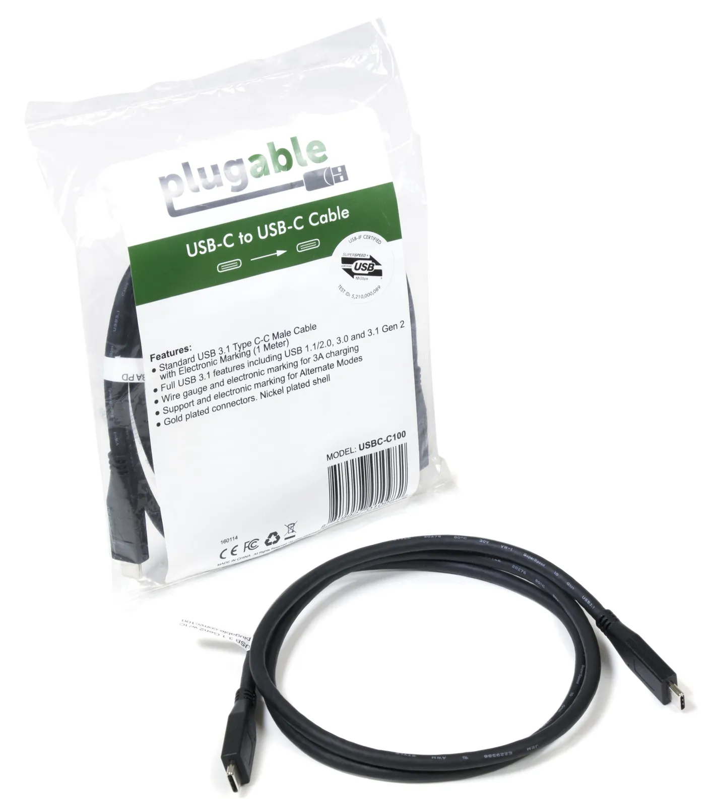 Plugable Technologies USBC-C100 USB cable – slika 5