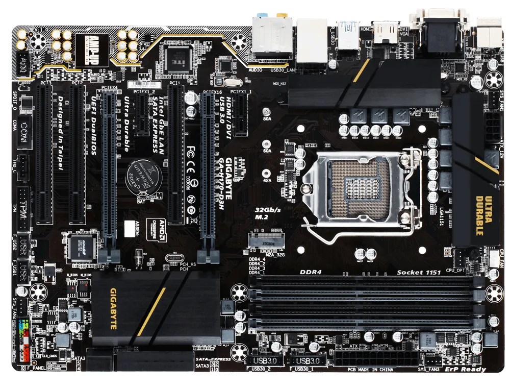 GIGABYTE GA-H170-D3H motherboard – slika 2