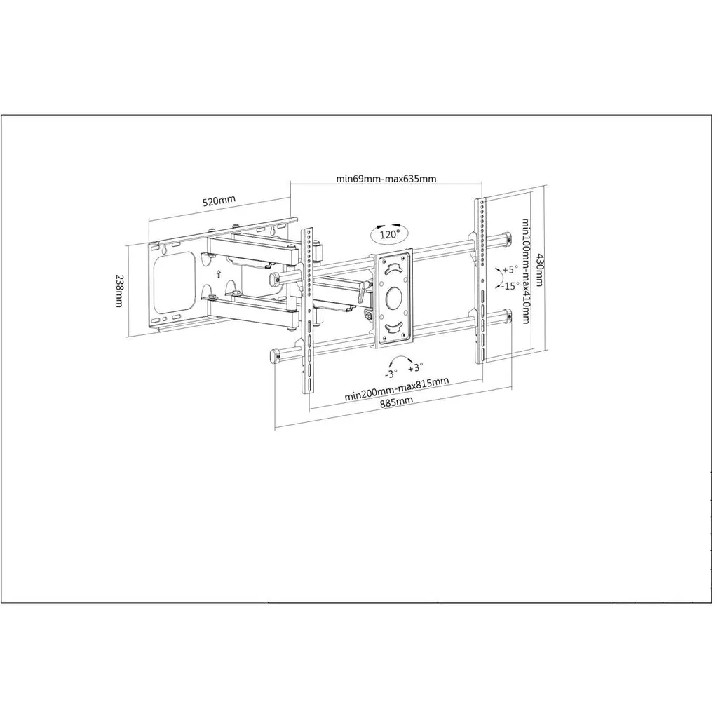 Manhattan 461290 TV mount/stand – slika 5