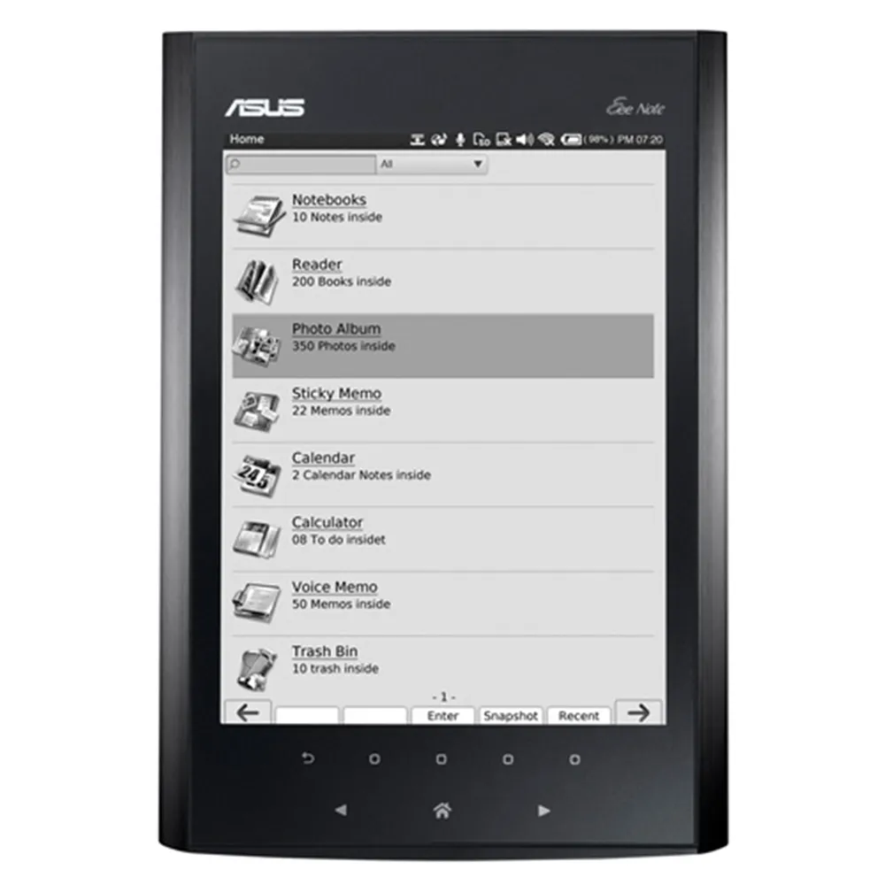 ASUS Eee Note EA800 e-book reader