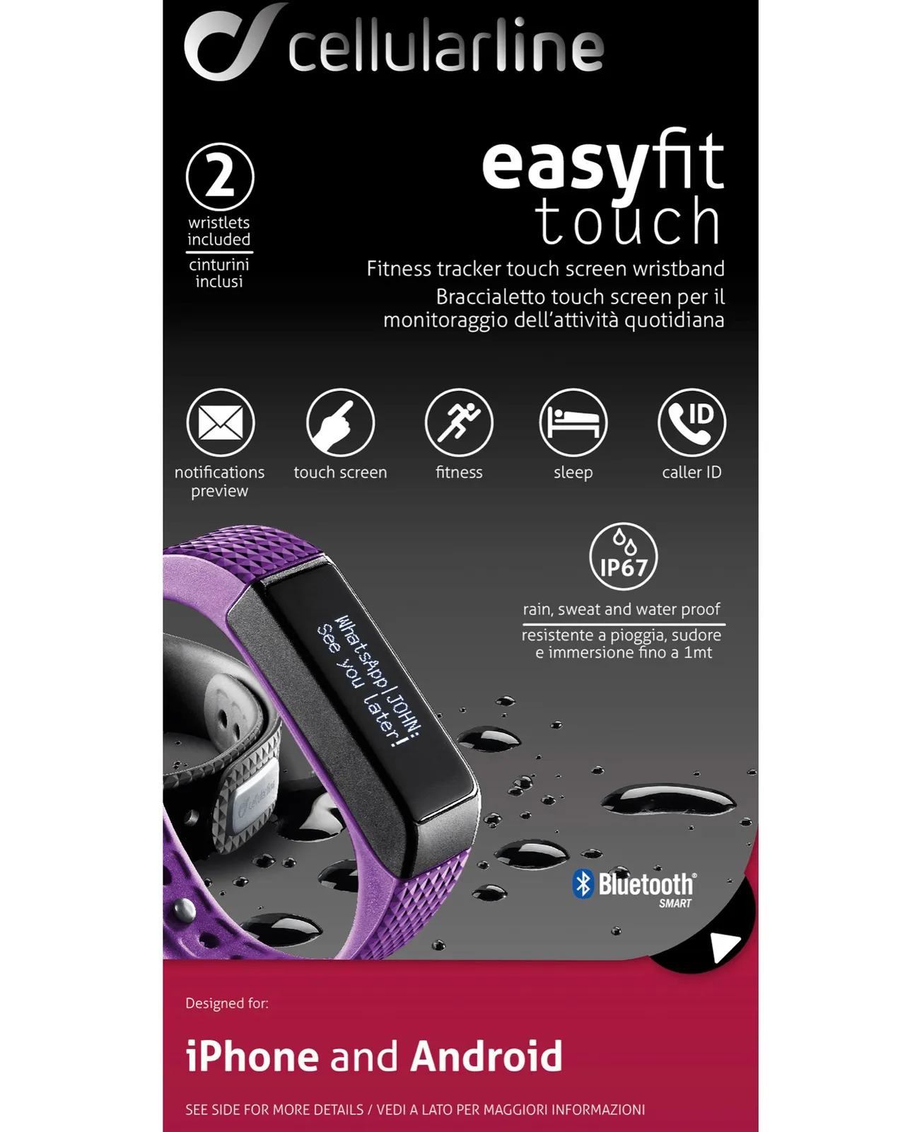 Cellularline BTEASYFITTOUCHP activity tracker – slika 2